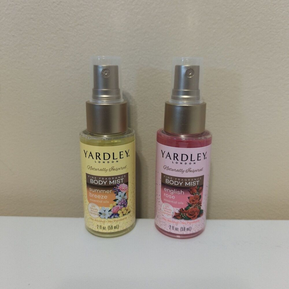 Yardley London Body Mist 2-Pack: Summer Breeze & English Rose 2 oz Each
